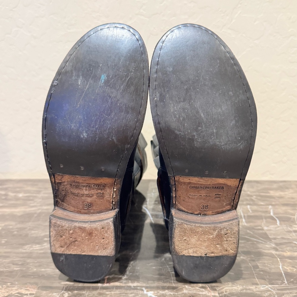 Fiorentini & Baker Eternity Black Leather Biker Boots - Picture 12 of 14
